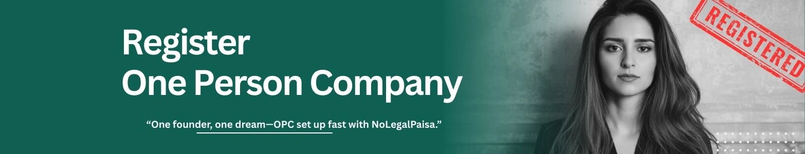 Register One Person Company Online