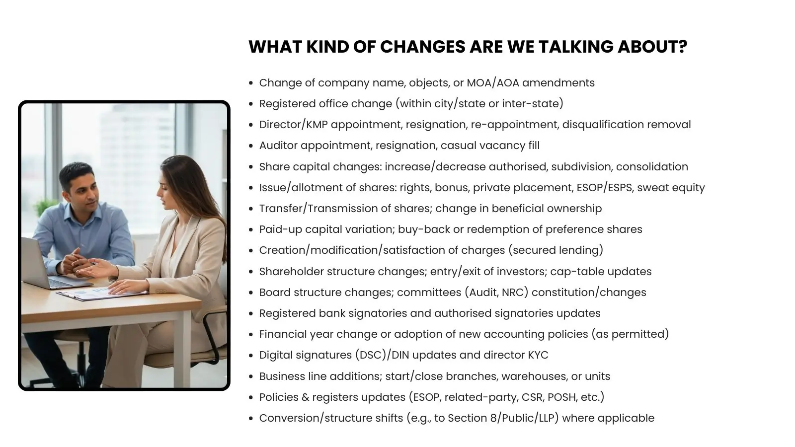 Changes in PVT LTD What Image